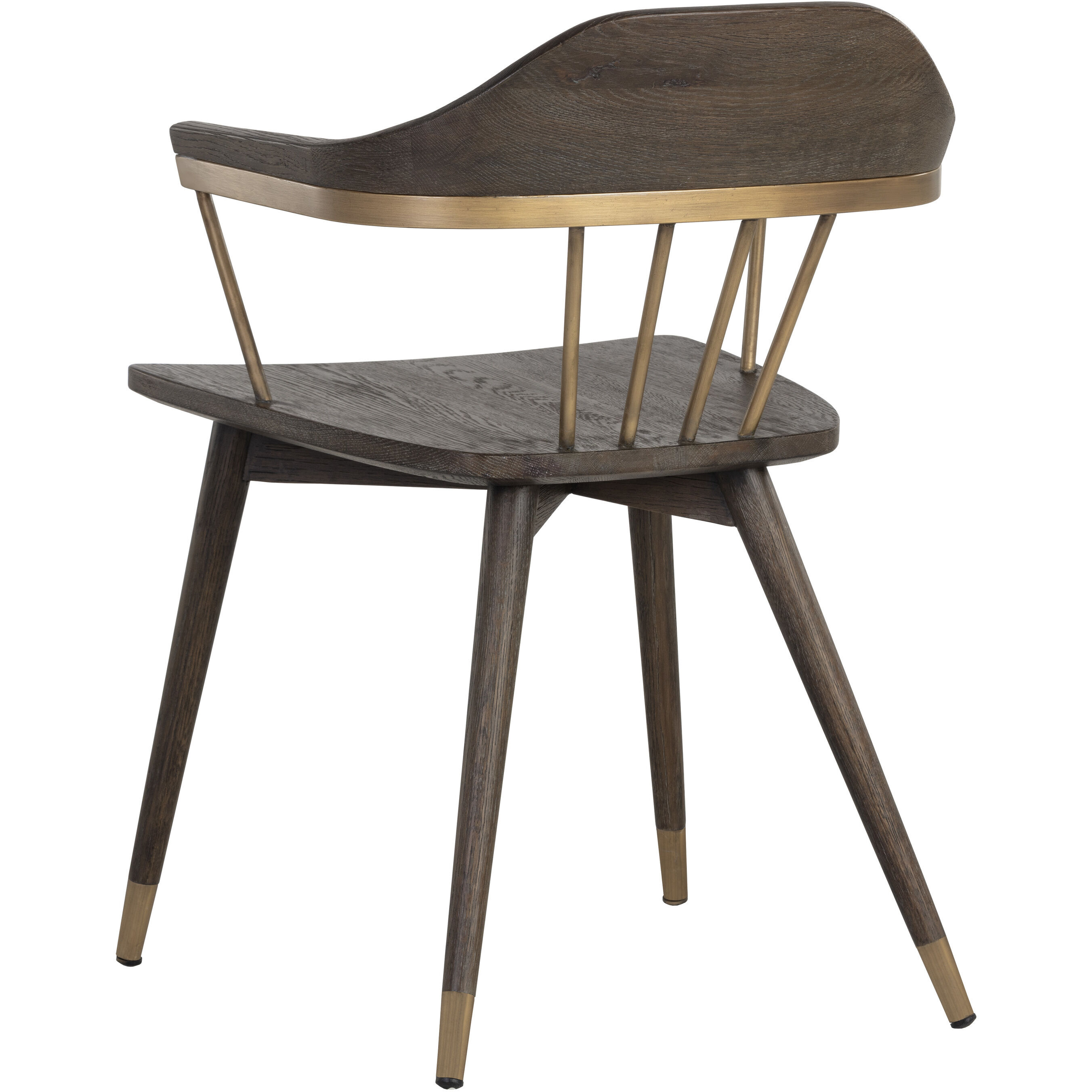 Demi Distressed Brown Dining Armchair